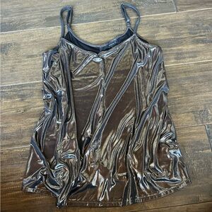 Torrid Metallic Silver Tank Top